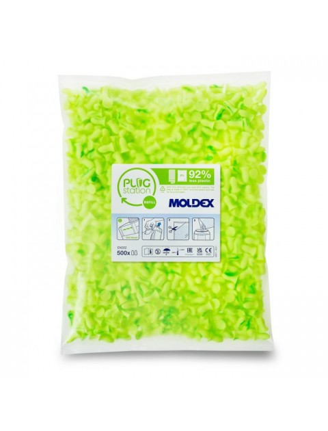 Moldex Small Contour Ear Plugs Refill Bag 500pcs Hearing Protection